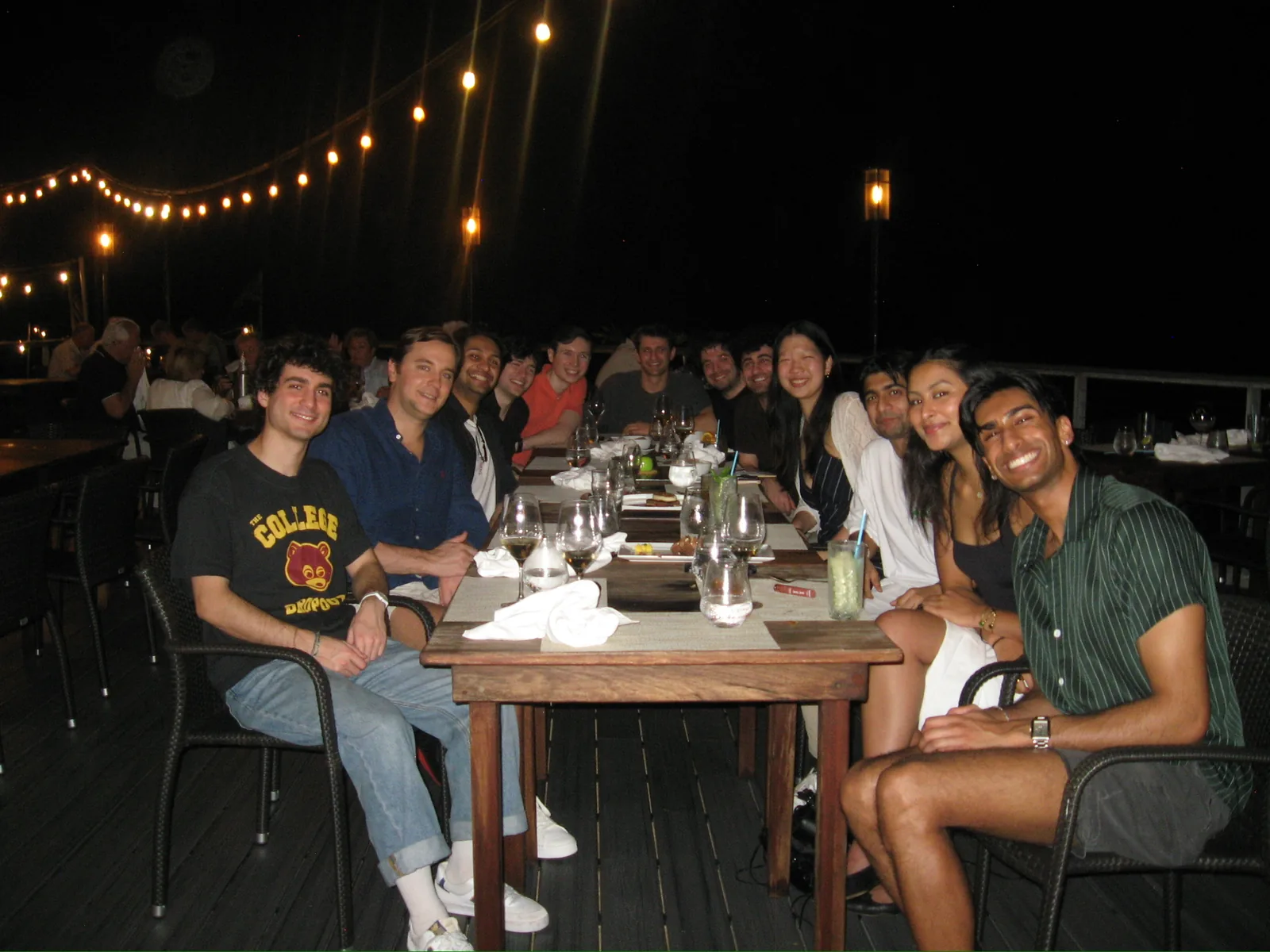 Sapien team at a company offsite dinner