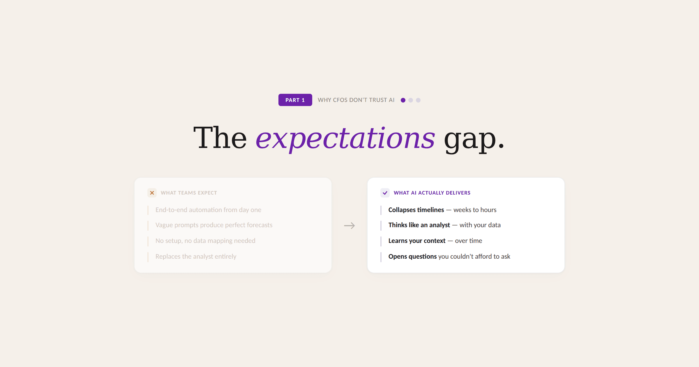 Why CFOs Don't Trust AI (And Why They Should): Expectations