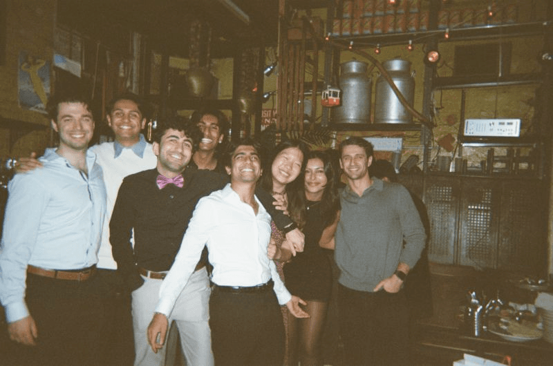 The Sapien team at happy hour